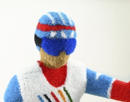 Топиари Лыжник, h=200 см - газон Есо, фото 5