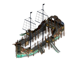 Детская игровая площадка Флагман (Летучий голландец) (винтовой скат) ДИК 2.03.3.03-11, фото 2