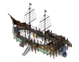 Детская игровая площадка Флагман (Летучий голландец) (винтовой скат) ДИК 2.03.3.03-11, фото 1