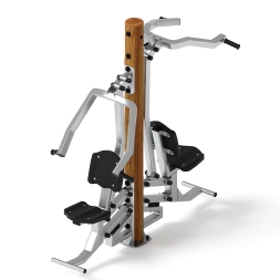 Тренажер тяга верхняя + жим от груди (лиственница темный) СТ 027-Л.И3.01, фото 1