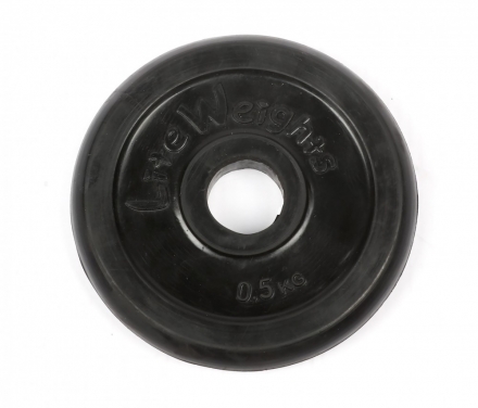 Диск обрезиненный Lite Weights 2469LW 26мм 0,5кг, черный, фото 1