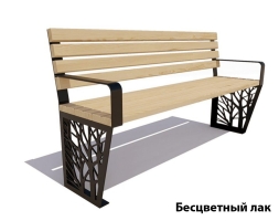 Парковая скамейка Роща, Лиственница 0,6 м, фото 1