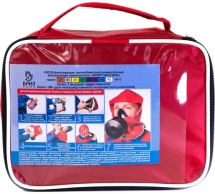 Малогабаритный универсальный фильтрующий самоспасатель БРИЗ 3401 ГДЗК сумка 502403001