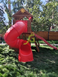 Детская площадка IgraGrad Клубный домик 3 с трубой, фото 5