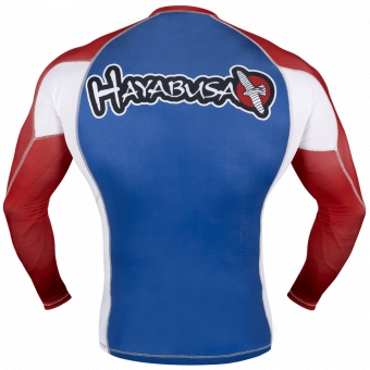 Рашгард Hayabusa Ninja Falcon Rashguard Long Sleeve - Blue / Red, фото 2