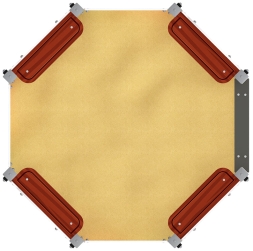 Песочница восьмигранная Карнавал (Шапито) - ИО 5.01.04-20, фото 5