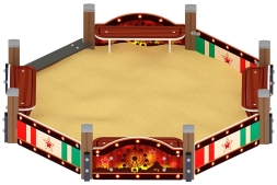 Песочница восьмигранная Карнавал (Шапито) - ИО 5.01.04-20, фото 3