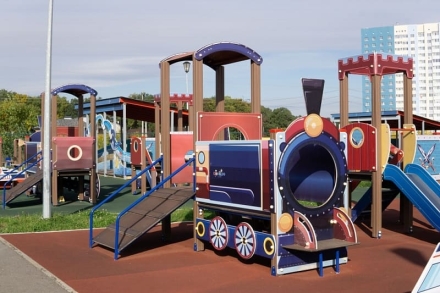 Паровозик (синий) - ДИК 1.03.5.01-01 - Игровой комплекс H=750, фото 5