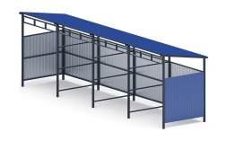 Навес контейнерной площадки для мусора (4 секции) МФ 55.02.03.4-03, фото 4