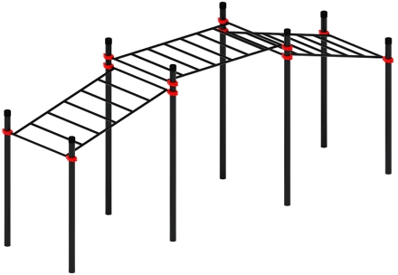 Воркаут ЛОВ 108 красный ВТ 102.22-01, фото 1