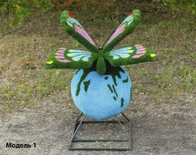 Топиари композиция Бабочка на земном шаре №1 - газон Eco Топиари композиция Бабочка на земном шаре №1 - газон Eco