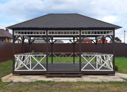 Прямоугольная беседка БОЛЬШАЯ ЕВРОПА, фото 14