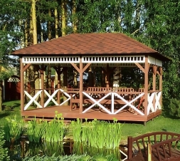 Прямоугольная беседка БОЛЬШАЯ ЕВРОПА, фото 11 Прямоугольная беседка БОЛЬШАЯ ЕВРОПА, фото 11