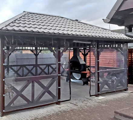 Прямоугольная беседка БОЛЬШАЯ ЕВРОПА, фото 9