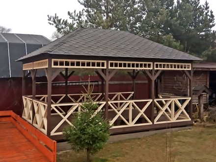 Прямоугольная беседка БОЛЬШАЯ ЕВРОПА, фото 7