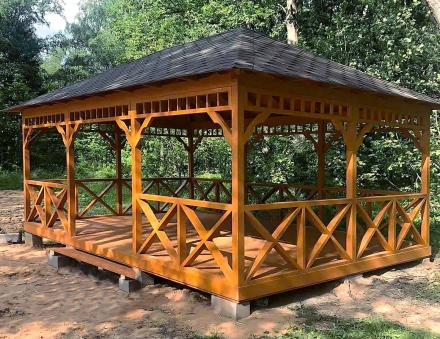 Прямоугольная беседка БОЛЬШАЯ ЕВРОПА, фото 8