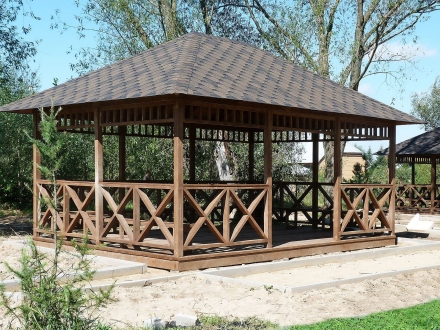 Прямоугольная беседка БОЛЬШАЯ ЕВРОПА, фото 4