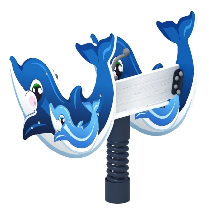 Дельфинчик - Качалка на пружине - ИО 22.17.02-И1, фото 3