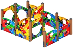 Лабиринт Кубик 3 (граффити) МФ 20.01.03-10, фото 1