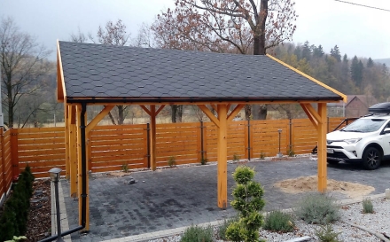 Навес для машины РАССВЕТ Премиум комплектация, фото 2