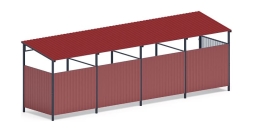 Навес контейнерной площадки для мусора (4 секции) МФ 55.02.03.4-04, фото 2