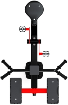 Степ+Вело (красный) - Уличный тренажер - СТ 018-11.И1 Степ+Вело (красный) - Уличный тренажер - СТ 018-11.И1