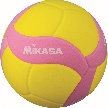 Мяч вол. &quot;MIKASA VS170W-Y-P&quot;, р.5, вес 160-180 г, FIVB Insp,синт.пена ТПЕ, клеен,18 пан,бут.кам,жел, фото 1
