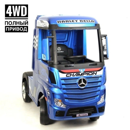 Электромобиль Mercedes-Benz Actros HL358 4WD синий, фото 1