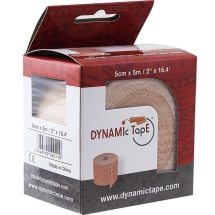Тейп динамический Dynamic Tape, арт. DT50PL, шир. 5 см, дл. 5 м, телесный/светл. тату