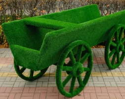 Топиари Телега, модель № 2 - газон Eco, фото 3