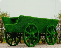 Топиари Телега, модель № 2 - газон Eco