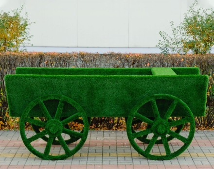 Топиари Телега, модель № 2 - газон Eco, фото 2