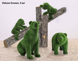 Топиари композиция Мишки на дереве, 5 шт - Deluxe Greeen, фото 2