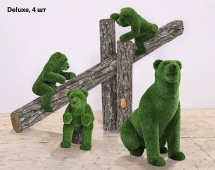 Топиари композиция Мишки на дереве, 5 шт - Deluxe Greeen