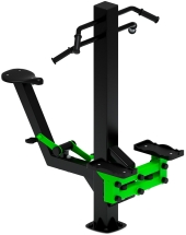 Степ+Вело (зеленый) - Уличный тренажер - СТ 018-12.И1 Степ+Вело (зеленый) - Уличный тренажер - СТ 018-12.И1