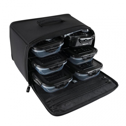 Сумка 6 Pack Fitness Beast Duffle со съемной системой контейнеров, черный, фото 4
