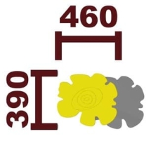 Песочный столик Цветок h 590 мм 02019.21 для детской площадки