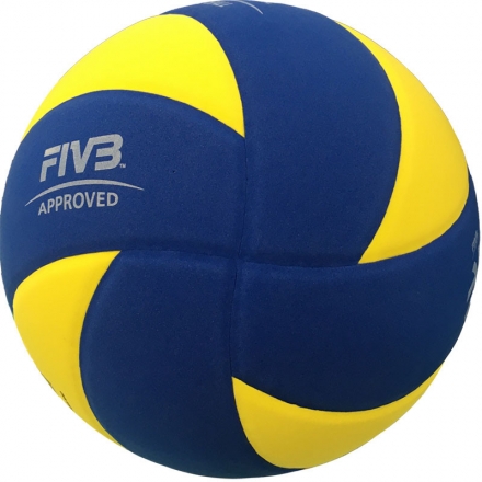 Мяч для вол. на снегу &quot;MIKASA SV335-V8&quot;, р.5, FIVB Appr, синт.пена ТПЕ, клееный, бут.кам, жел-син, фото 4
