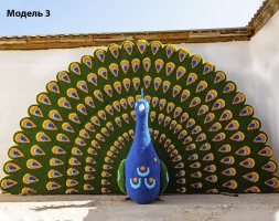 Топиари павлин Радужный Модель 3 - газон Eco, фото 1