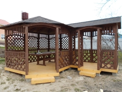 Угловая беседка МИРА, фото 1