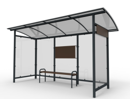 Остановочный комплекс металл+дерево Дональд 6006