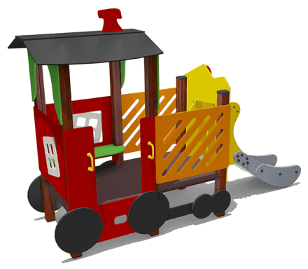 Игровой макет Паровоз ВСТ 5628 для детской площадки, фото 2