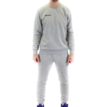Костюм тренировочный муж. &quot;MIKASA&quot;, арт. MT547-0186-2XL, р.2XL, хлопок, полиэстер, утепл., св.серый, фото 1