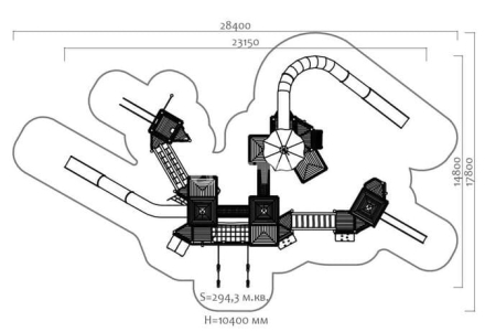 Игровой комплекс Эко 071211 для детской площадки, фото 3