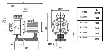 Насос без префильтра Kripsol Karpa KA-550, фото 2