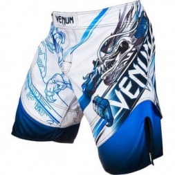 Шорты ММА Venum Lyoto Machida "Tatsu King" Fightshorts Ice/Blue, фото 1