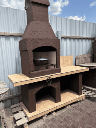 Печь № 9 — Печь барбекю с рабочим столом (или мойкой), фото 3
