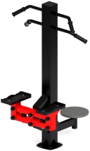 Степ+Твистер (красный) - Уличный тренажер - СТ 019-11 Степ+Твистер (красный) - Уличный тренажер - СТ 019-11