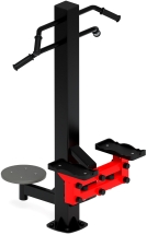 Степ+Твистер (красный) - Уличный тренажер - СТ 019-11 Степ+Твистер (красный) - Уличный тренажер - СТ 019-11