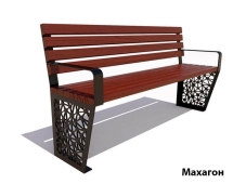 Парковая скамейка Сколково, Лиственница 0,6 м Парковая скамейка Сколково, Лиственница 0,6 м